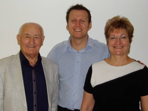 Vic Rogers with Dr Christian Farthing